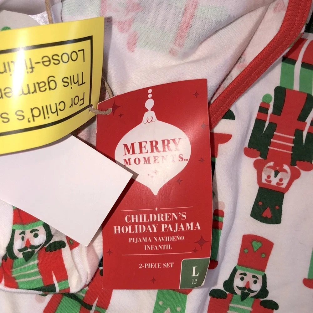 Merry Moments Christmas nutcracker pajamas set size XLarge/12 new with tags